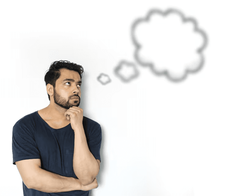 man thinking - Faceless Instagram Accounts