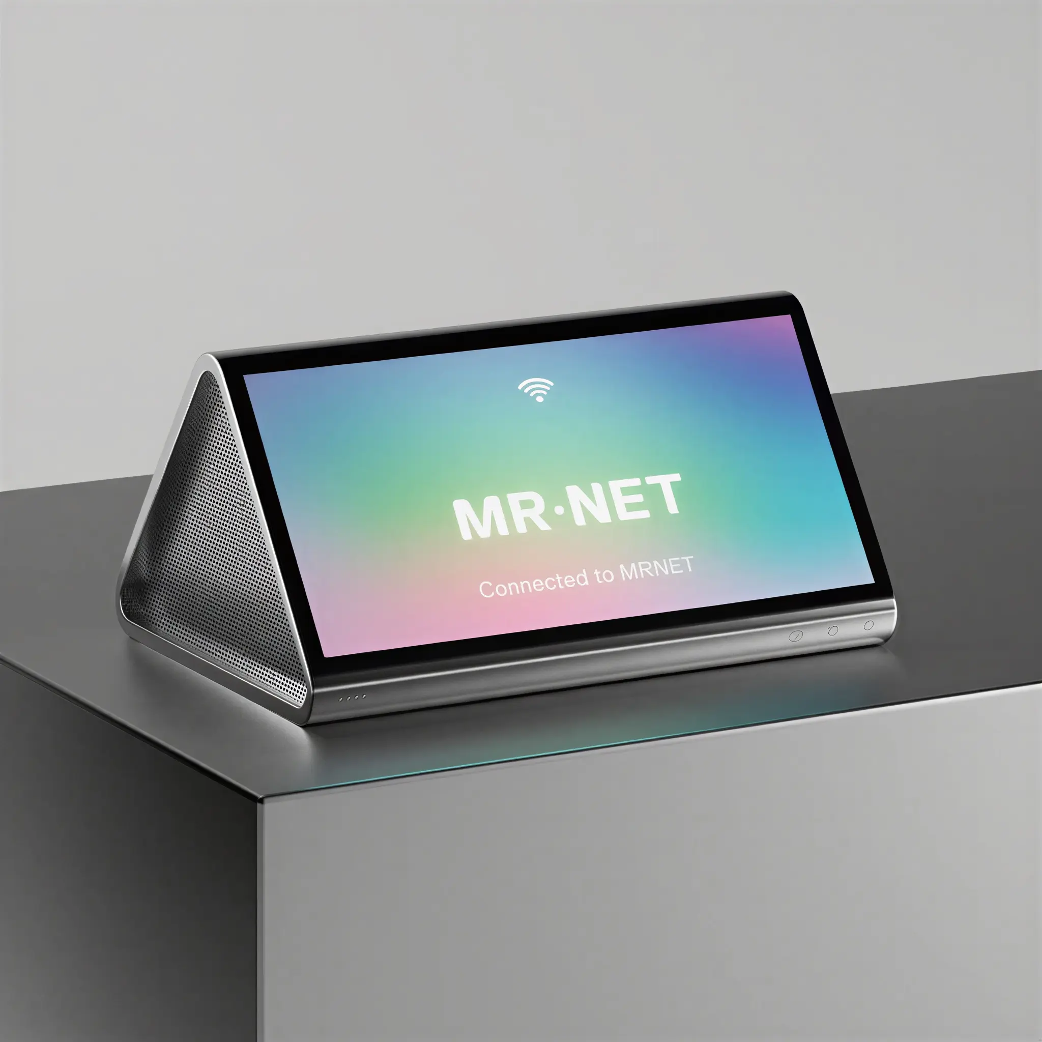 Abstract image of a clients equipment connected to WiFi network