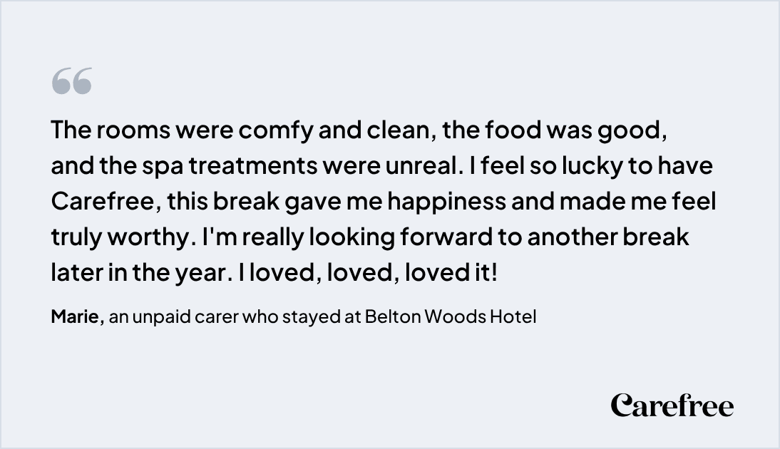 Carefree carer testimonial