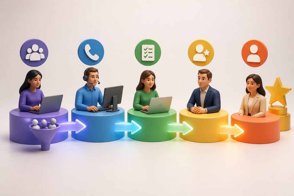 Recruitment team workflow stages