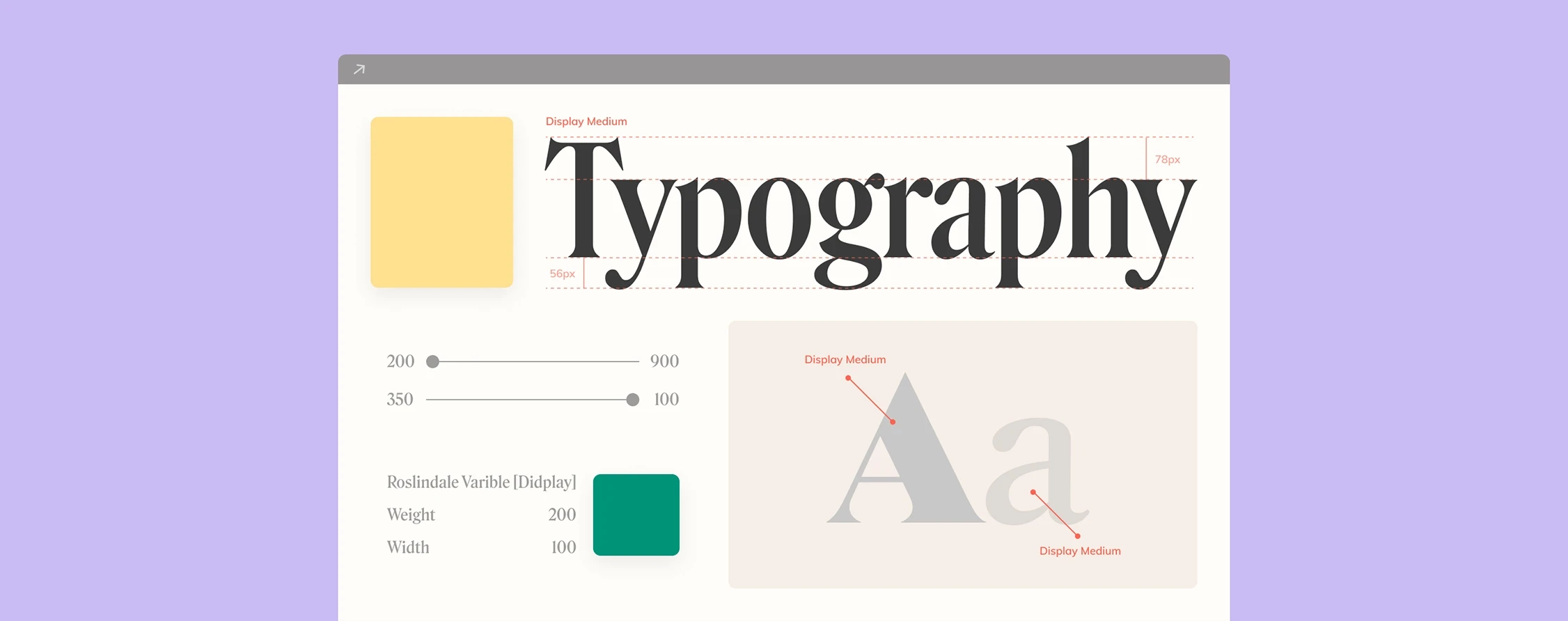 ტიპგორაფიის სისტემების მაგალითი UI UX დიზაინისთვის