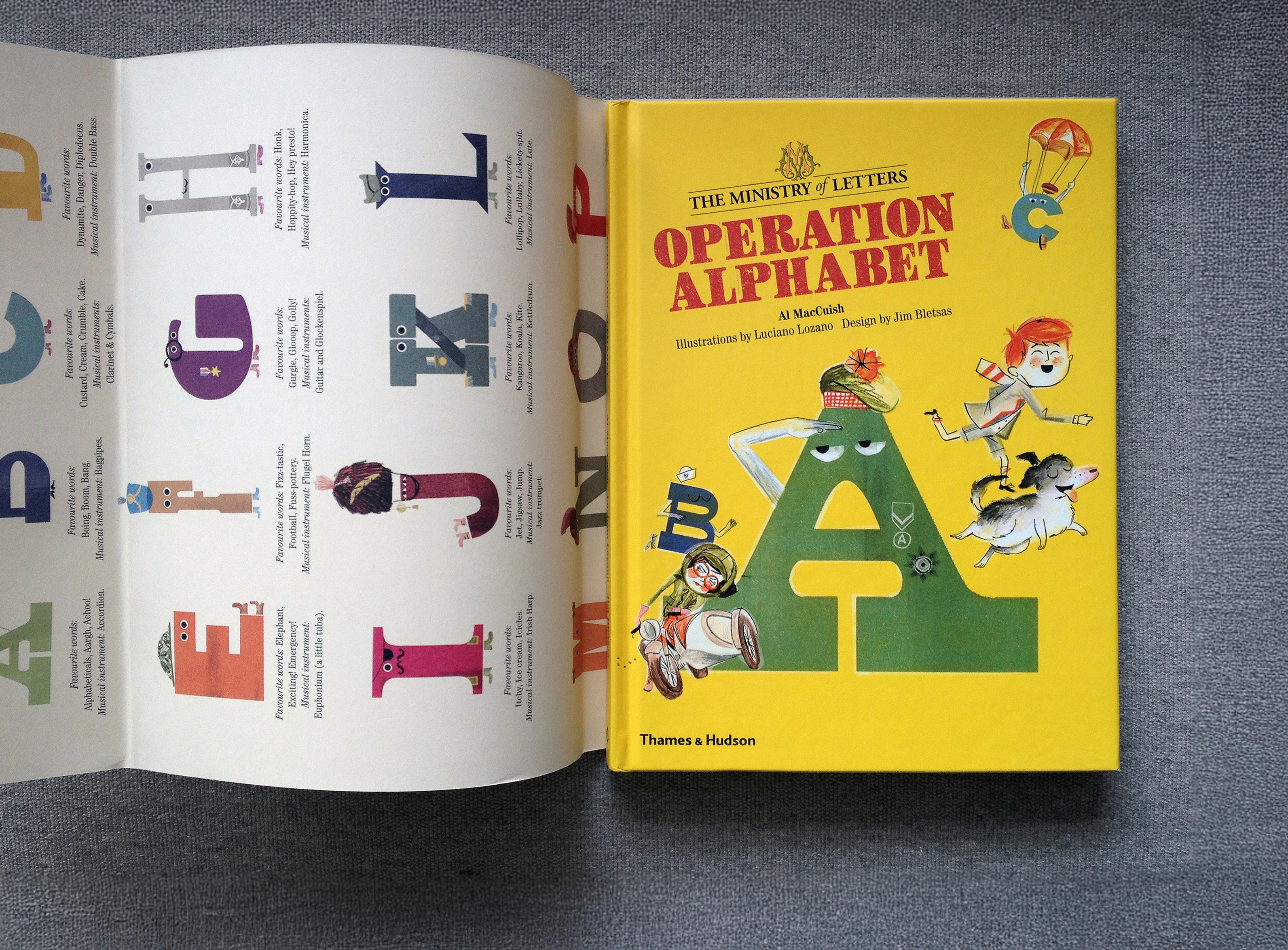 tipota studio typography design and art direction of ministry of letters with al Mchuish and Luciano Lozano for thames and hudson