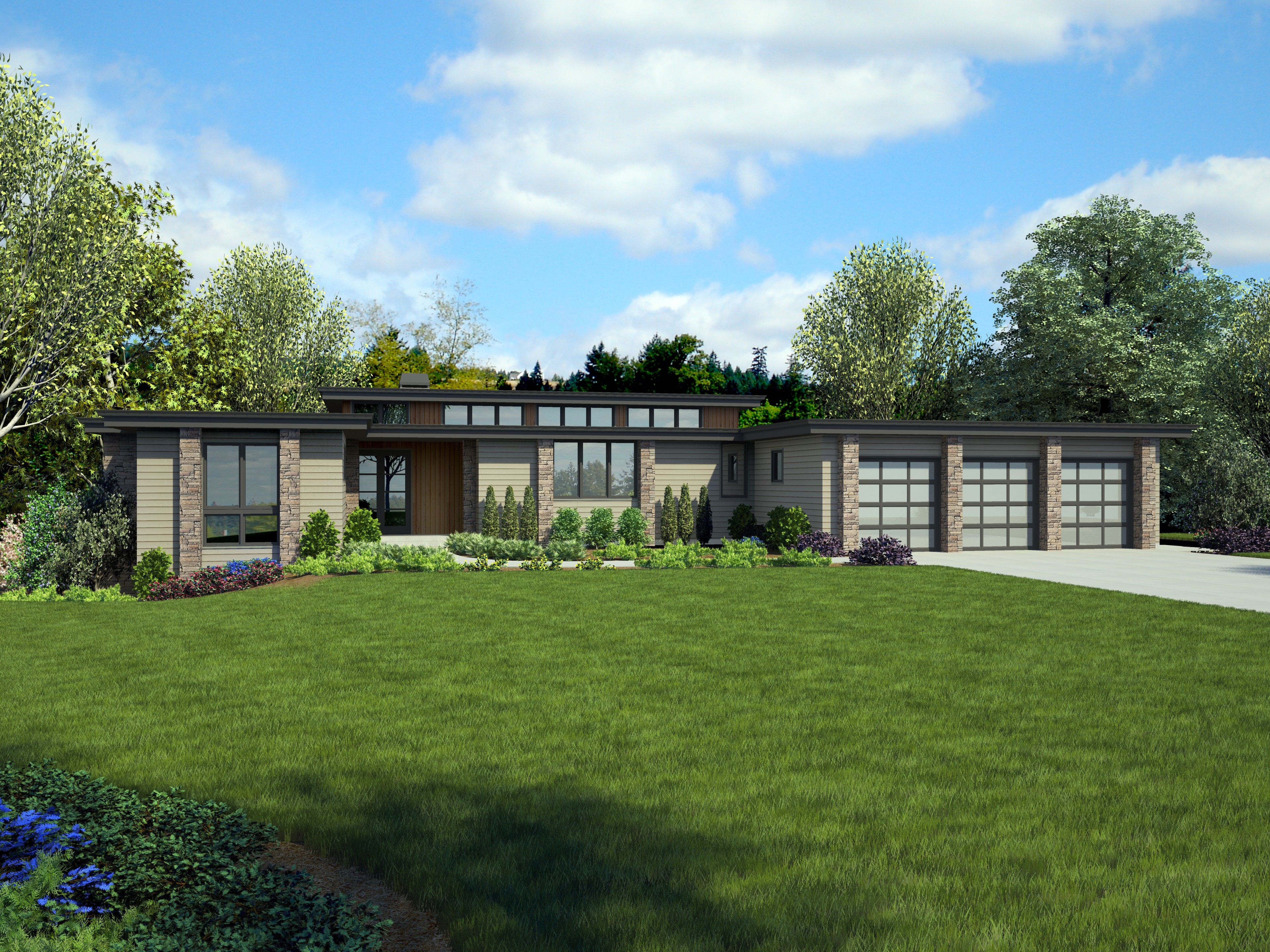Custom Patio with Scenic Pasture View