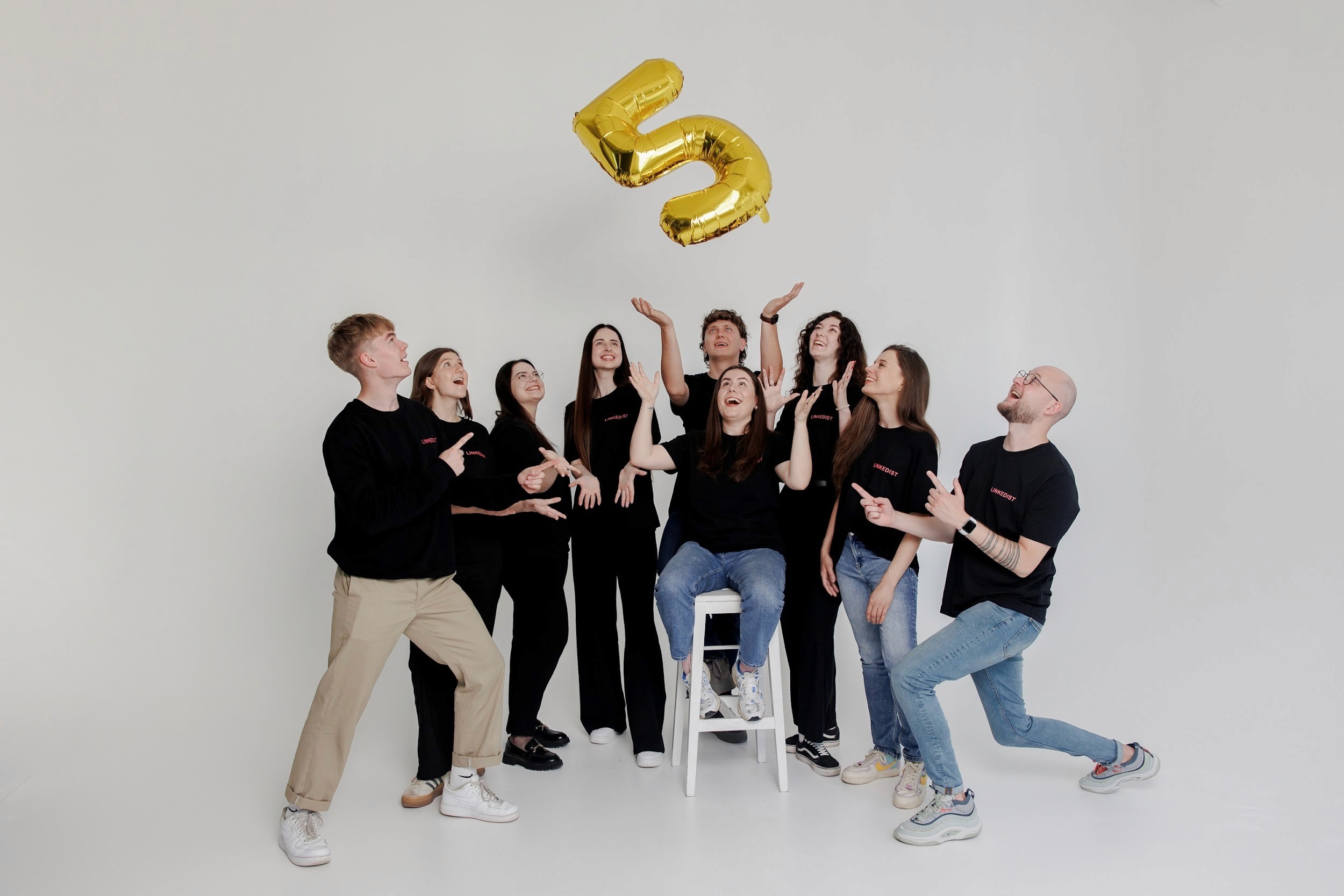 Linkedist team - 5 birthday