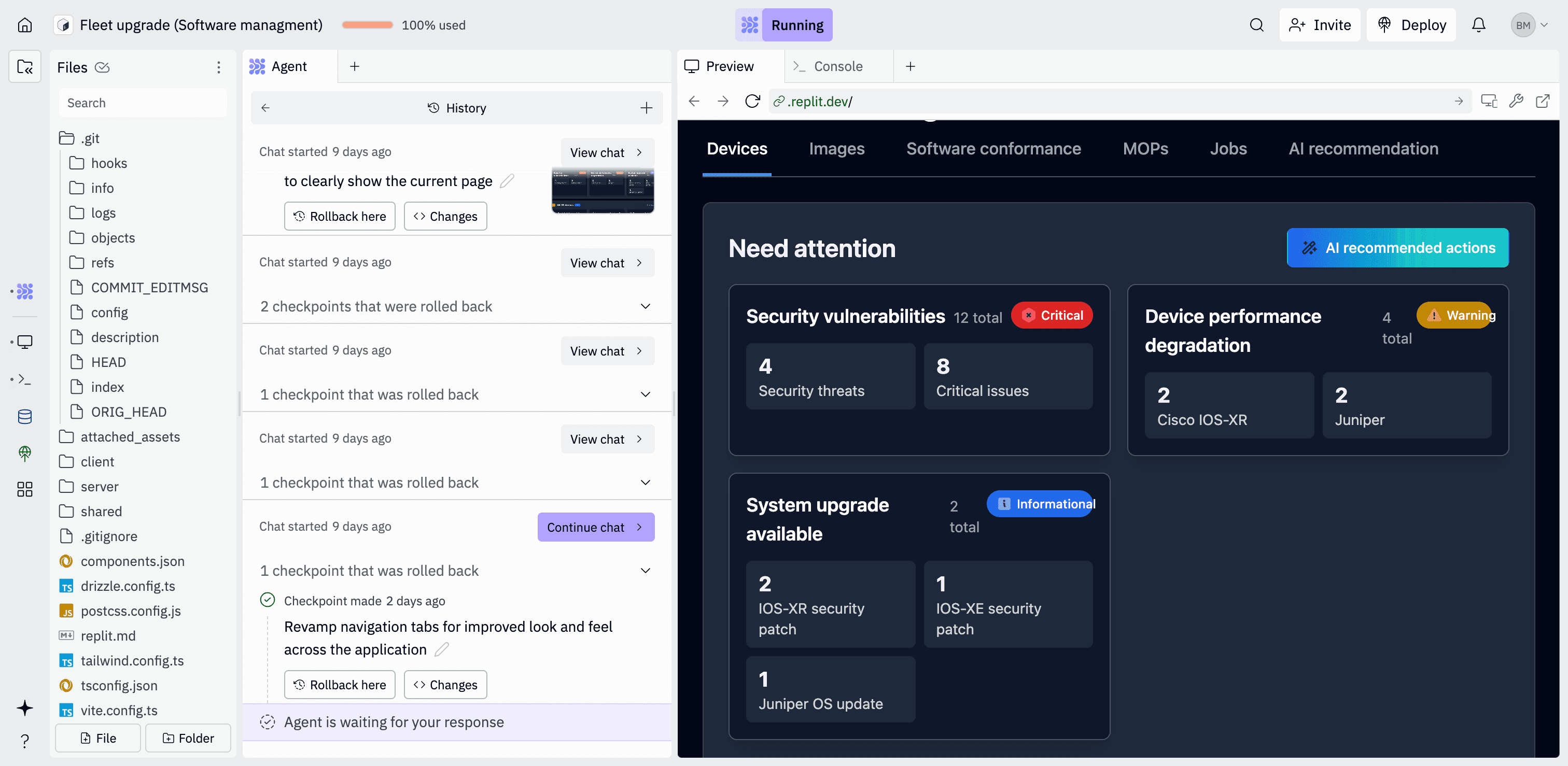 AI-powered prototype development in Replit