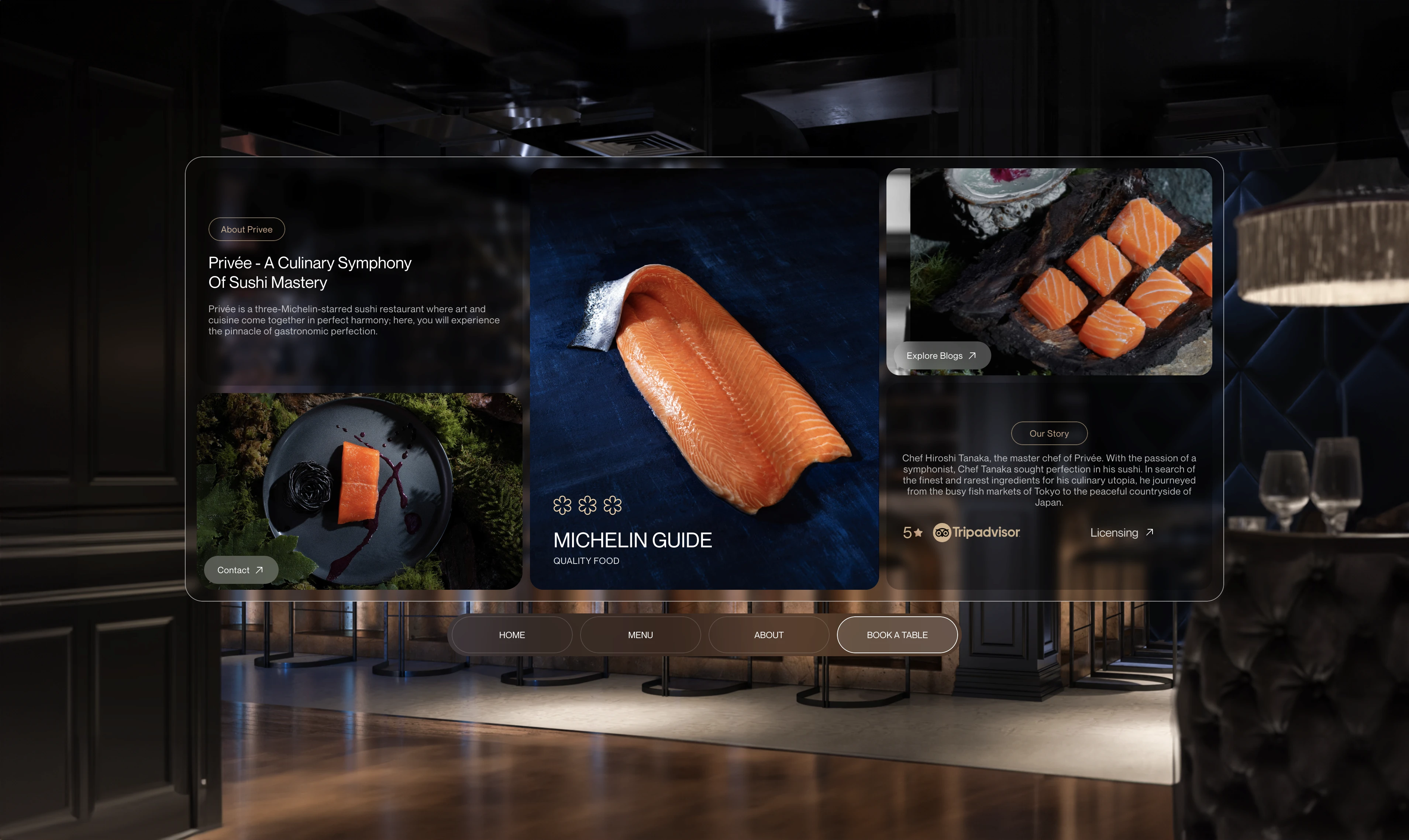 Privee - Framer template