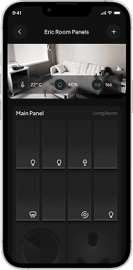 Room panels with a configurable dial
