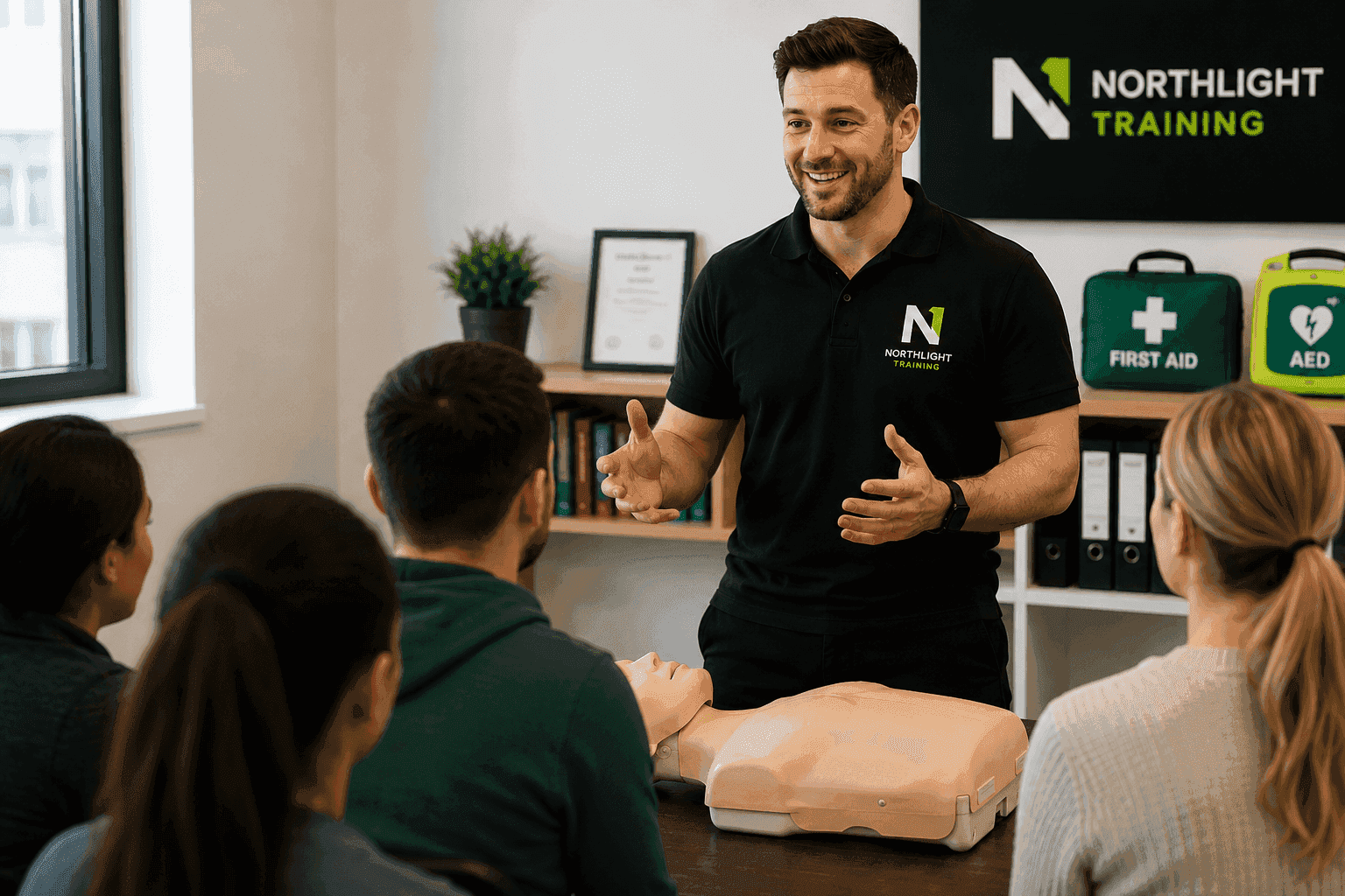 Northlight trainer leading a workplace first aid session