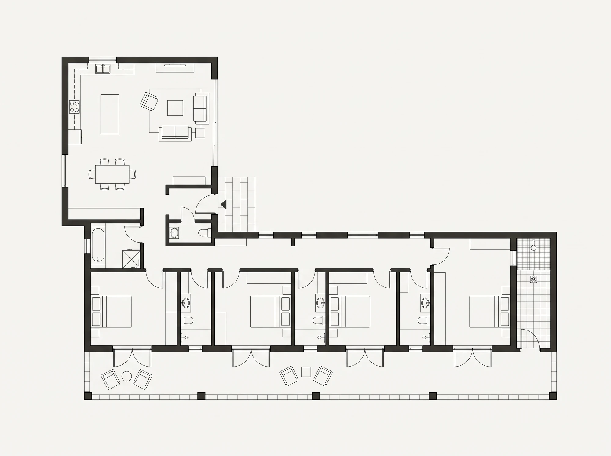 Floor plan of Casa do Rio