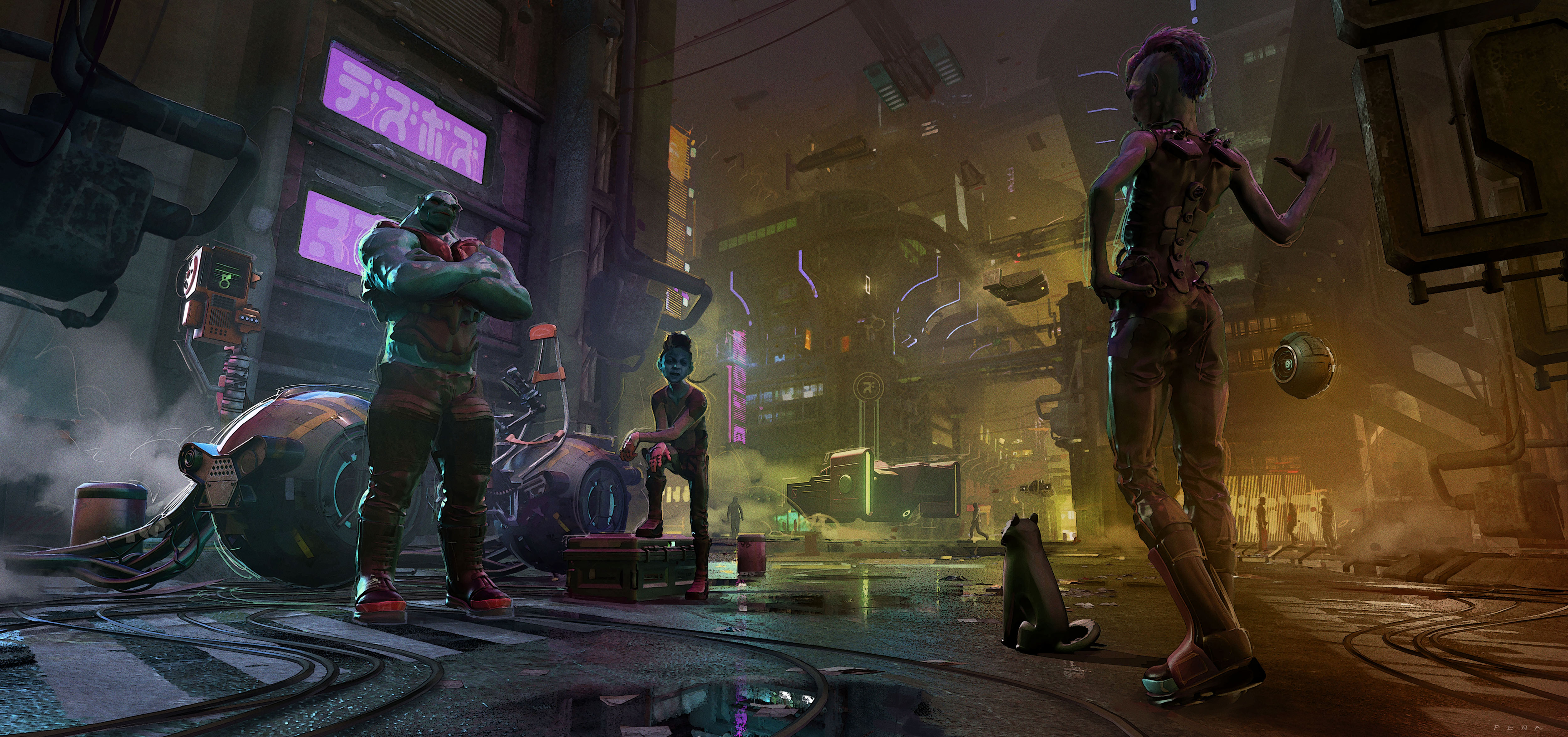 BOLO & KATO visual development – detailed scene design with evolving visual language