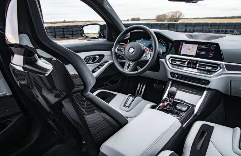 a close up of a steering wheel in a vehicle