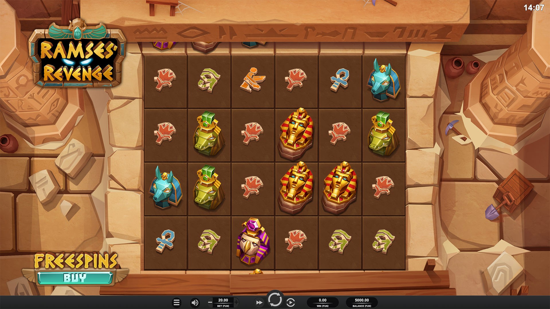 Ramses Revenge - base game officiel Relax Gaming