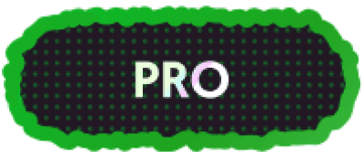 Pro plan badge display