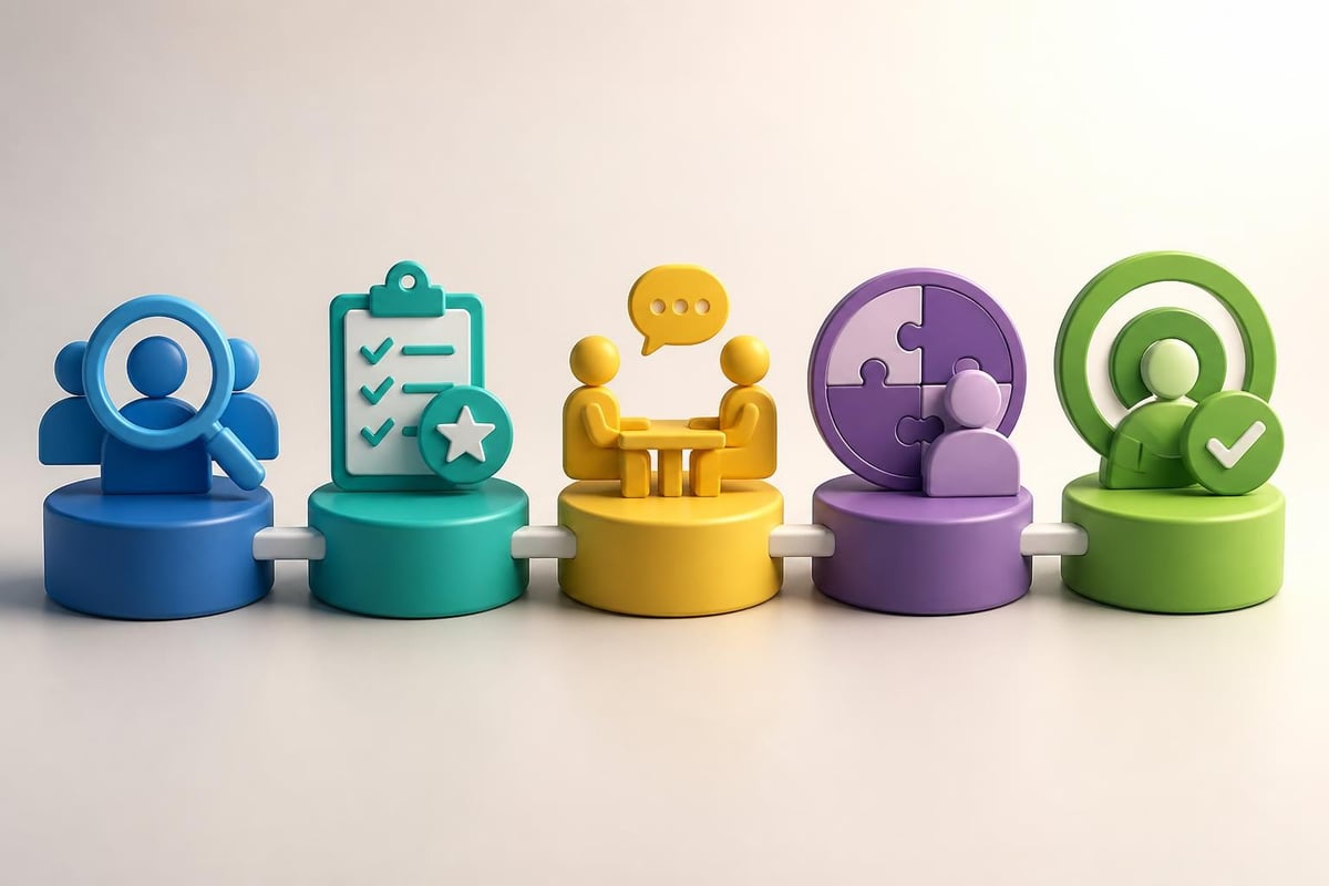 Sales placement agency workflow stages