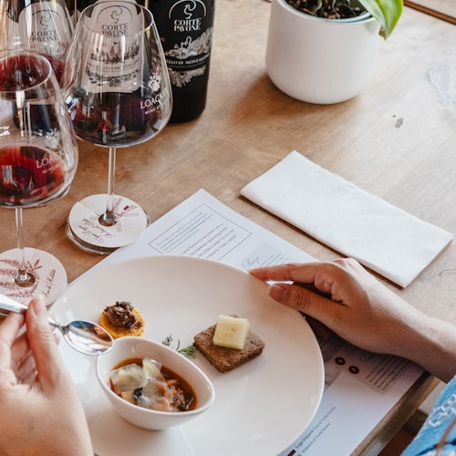 gourmet tasting with brunello