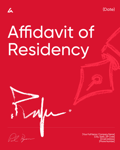 Affidavit of Residency