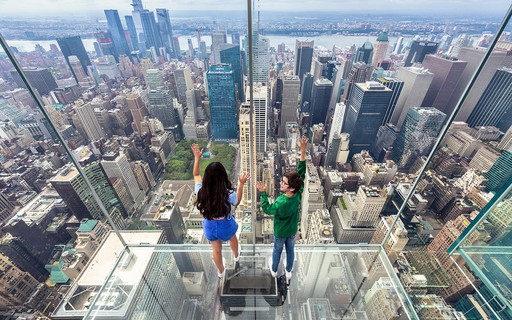 Children exploring interactive exhibit inside SUMMIT One Vanderbilt, New York City.