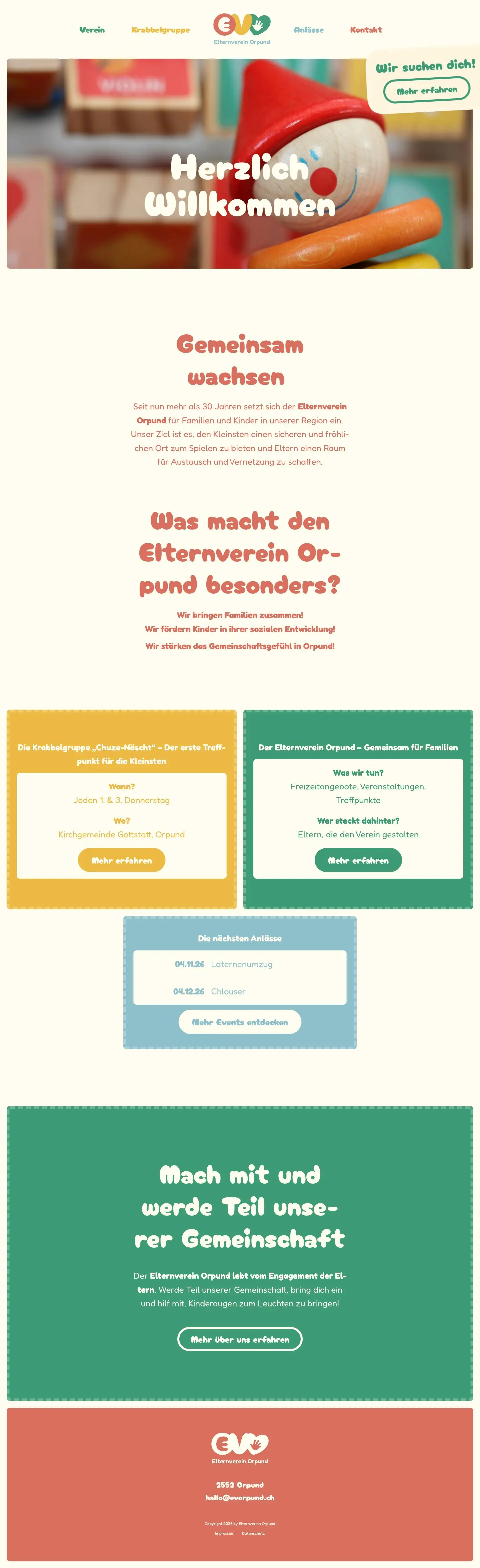 Elternverein Orpund – Startseite