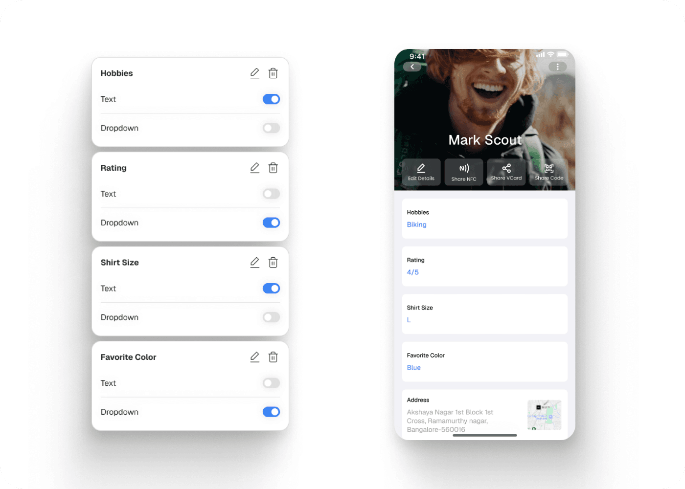 Set permissions and share your contacts