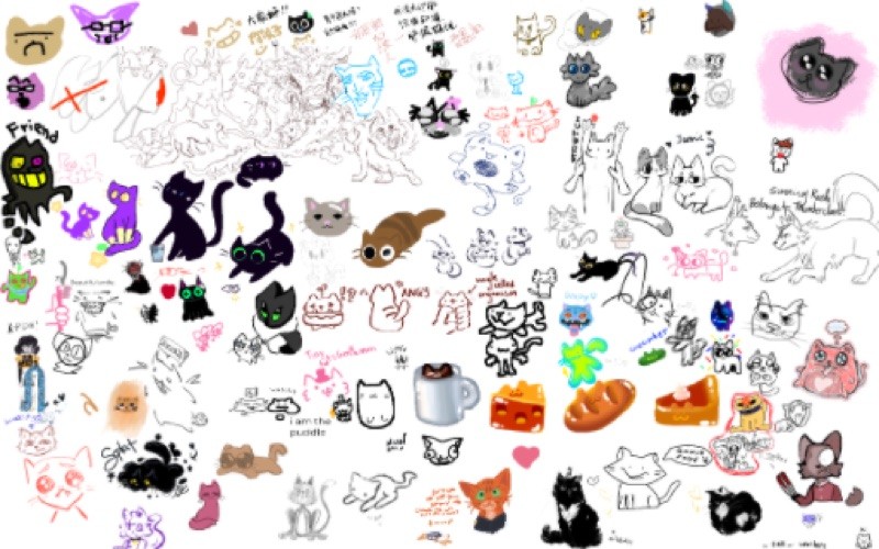 Draw silly cats