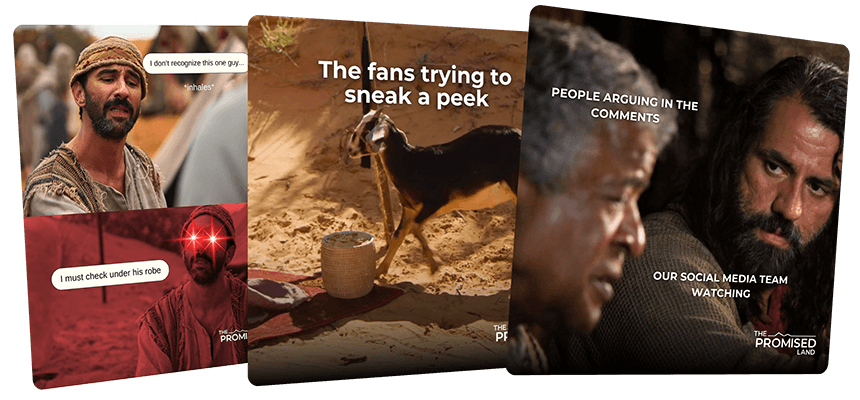 Social posts from The Promised Land Series