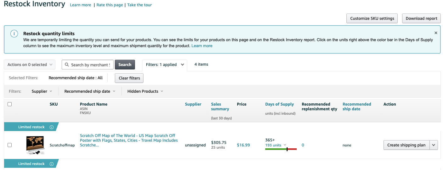 Shipment quality restrictions ahead of the holiday rush