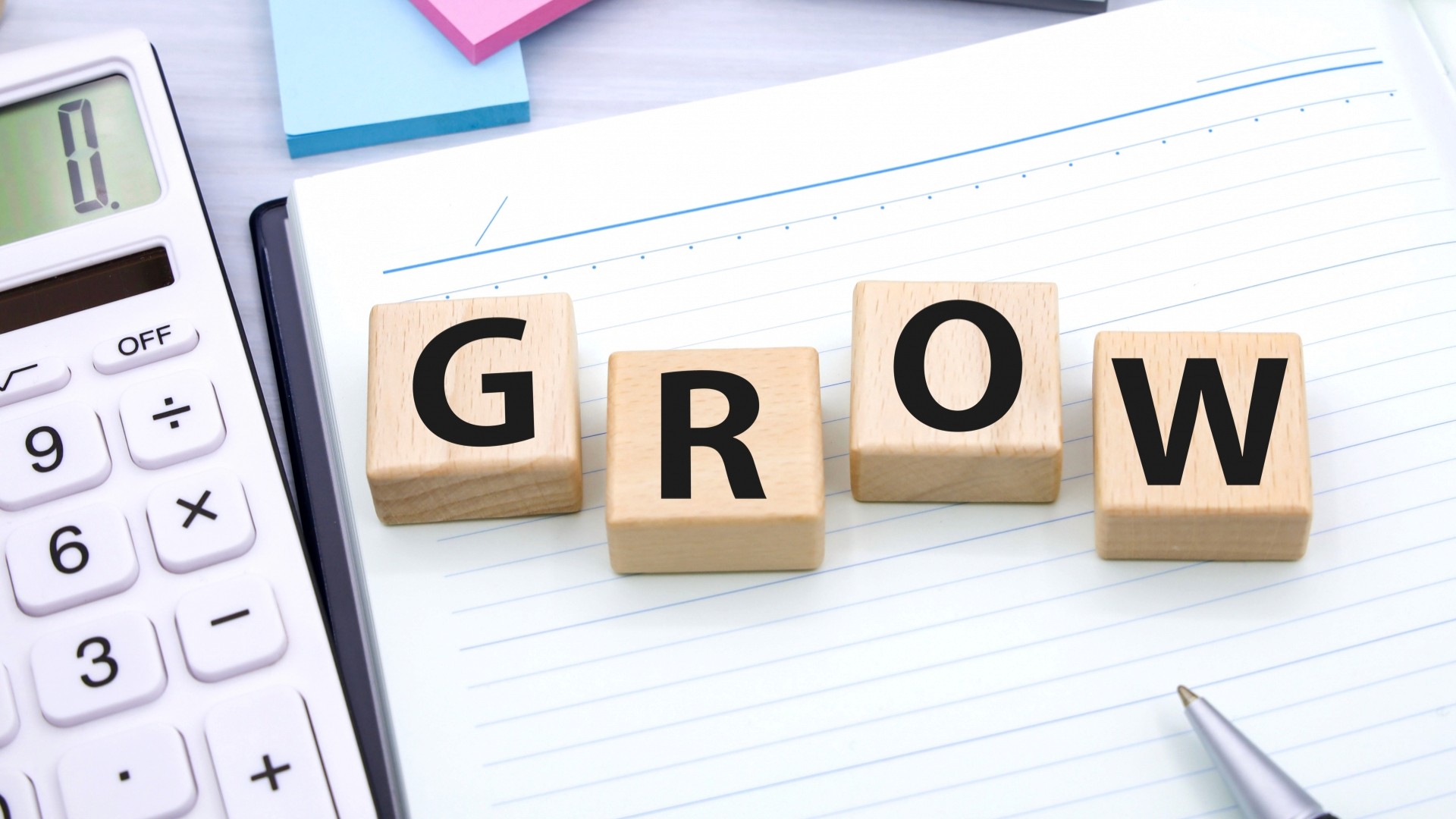 GROWの文字ブロック