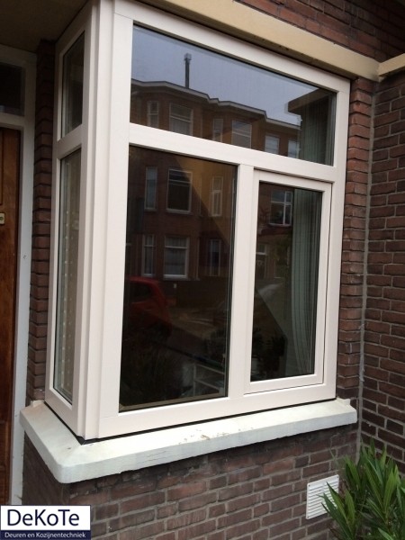 Kunststof kozijnen met een vlak profiel