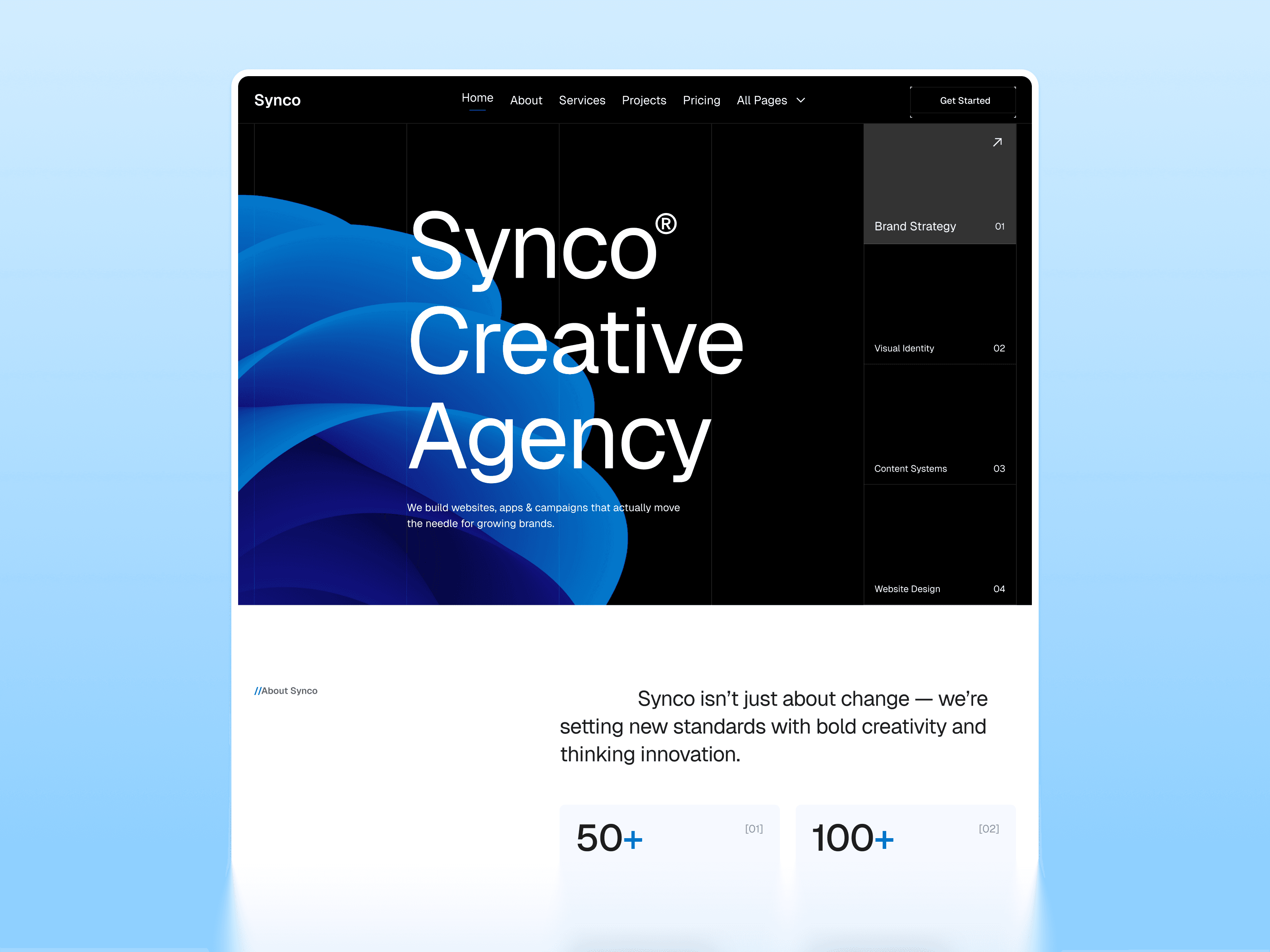 Framer portfolio template