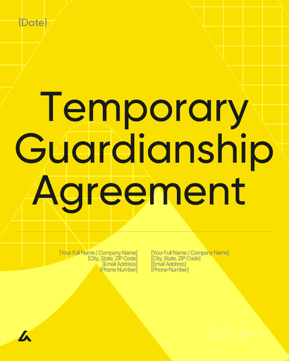 Temporary Guardianship Agreement&nbsp;