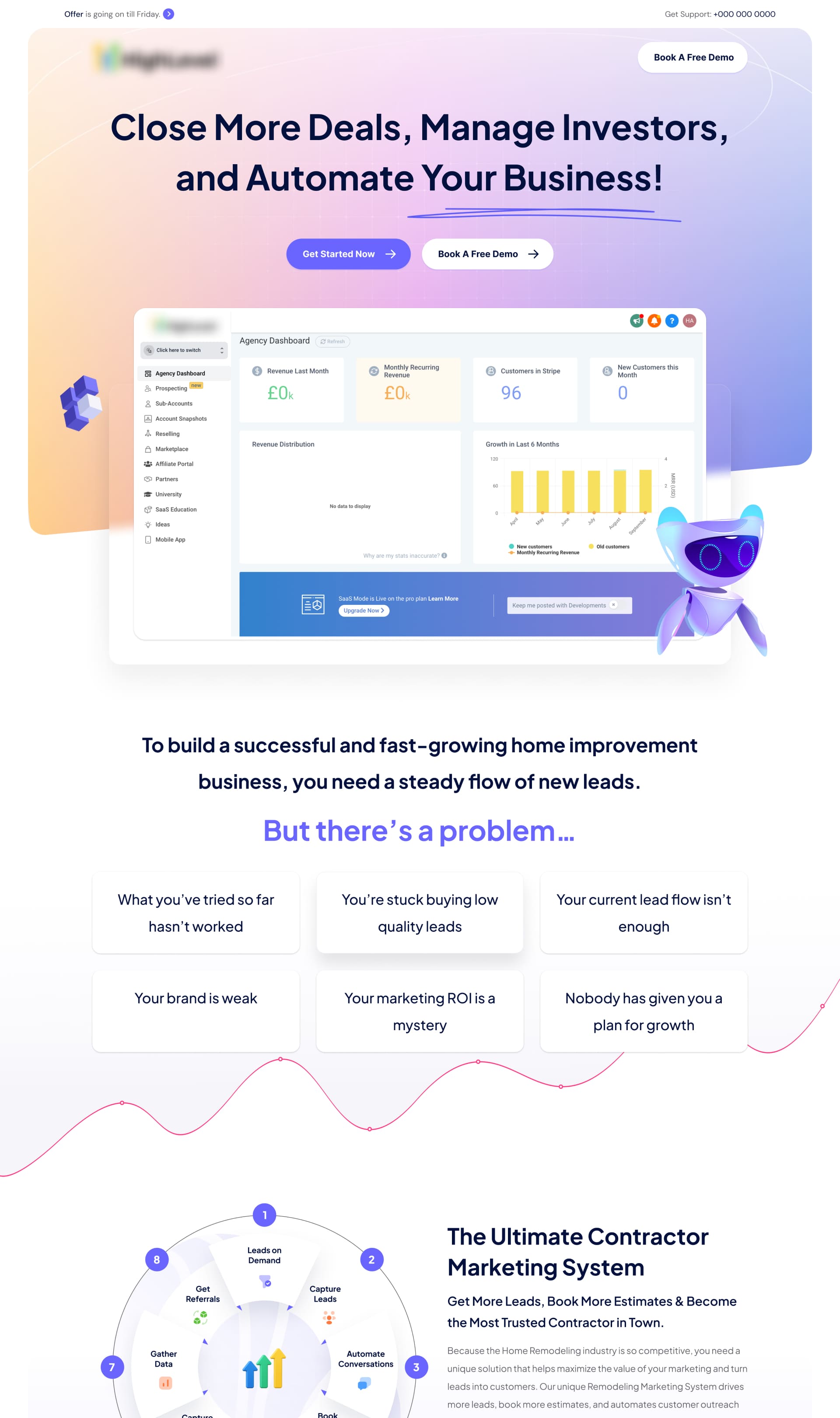 business automation CRM dashboard website design and development interface | StackAura
