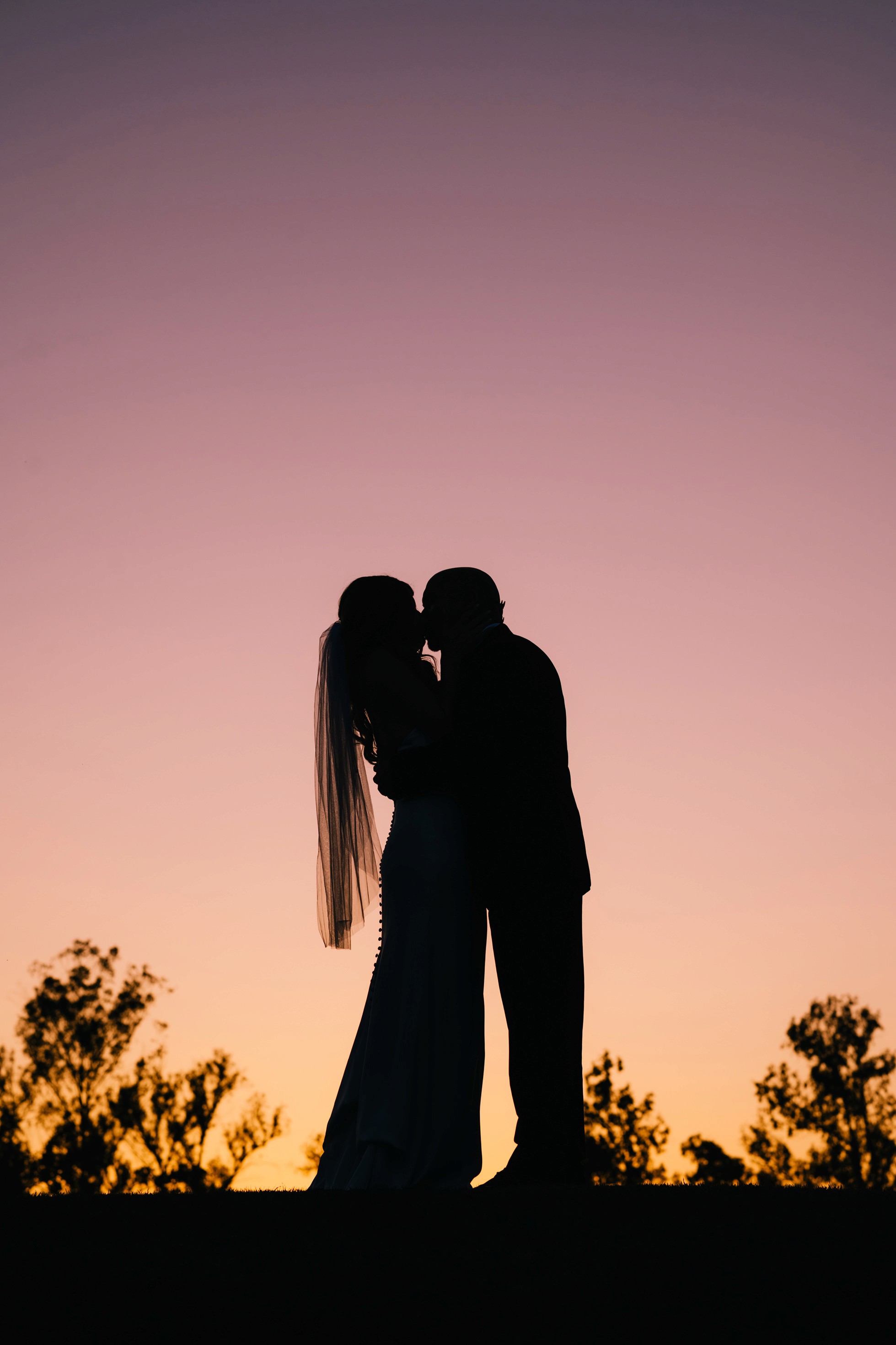 Sunset silhouette portraits at Sterling Hills in Camarillo CA