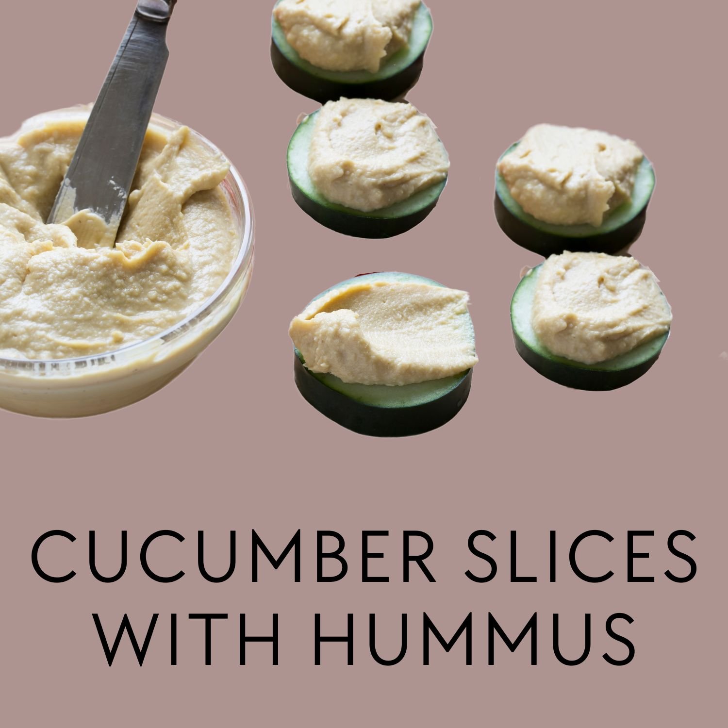 healthy bedtime snacks for gestational diabetes - Cucumber slices with hummus