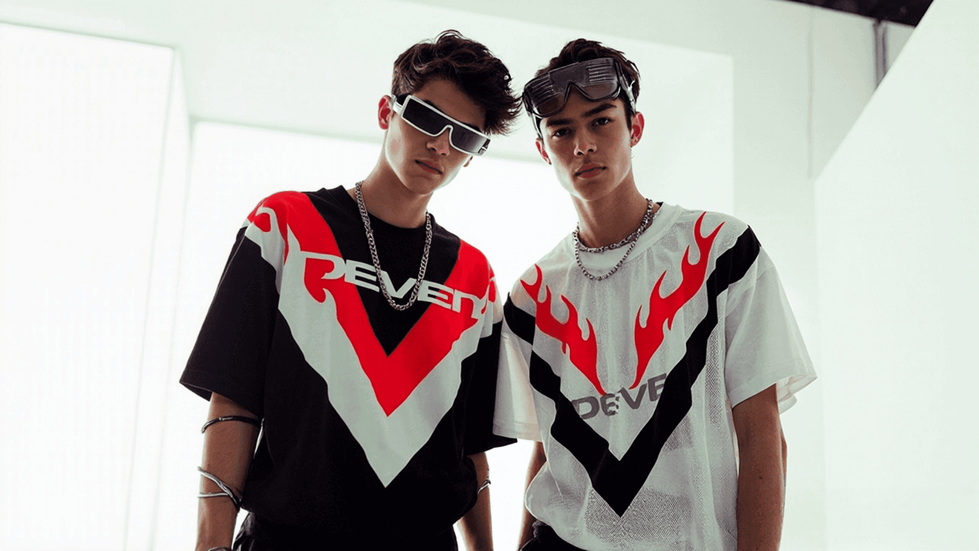 Women On Neon Background