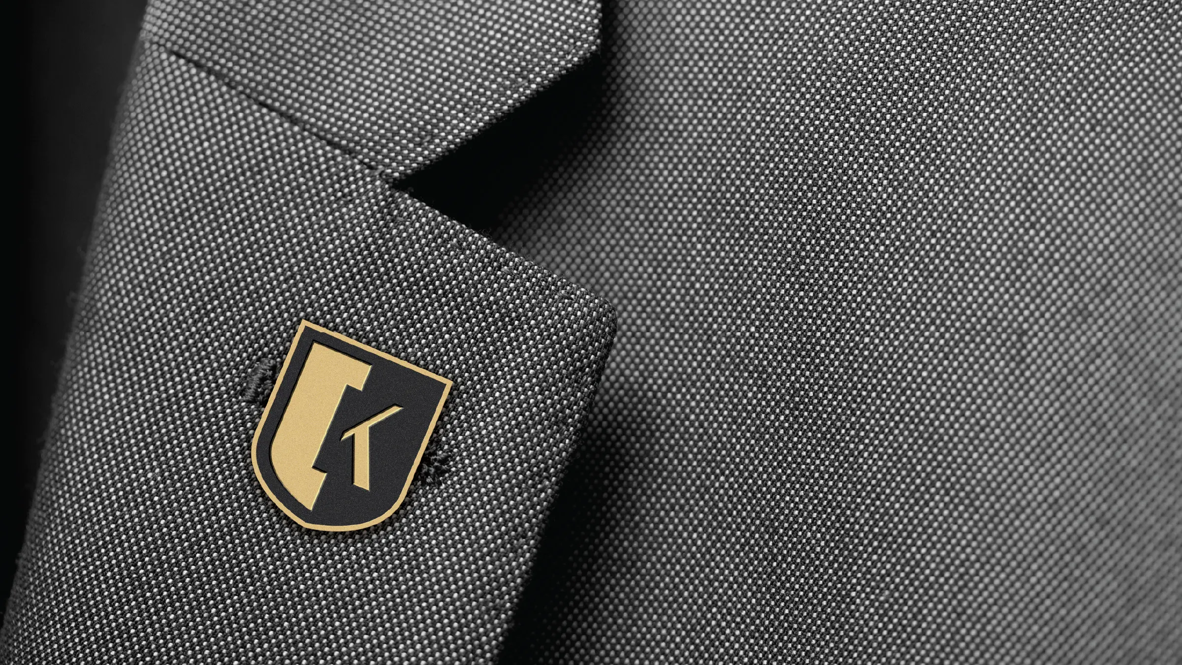 The Kingsley Gold and Black Lapel Pin