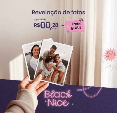 Banner promocional, Revelação de fotos a partir de vinte e sete centavos cada foto + frete grátis