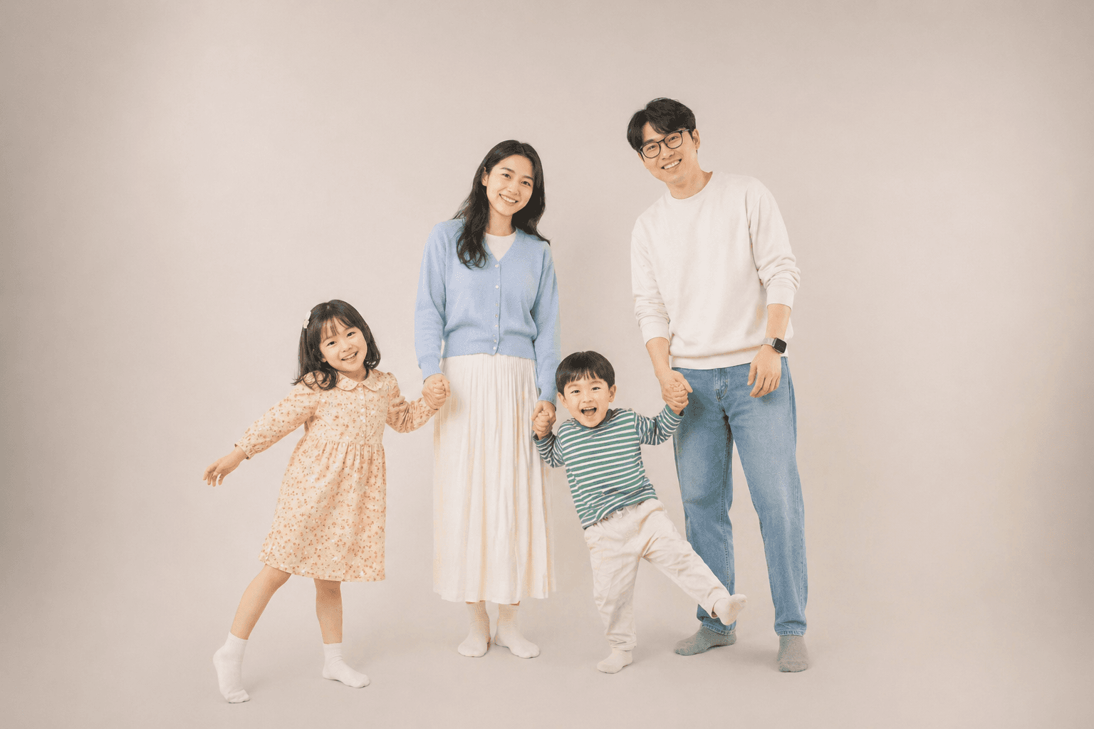 광명 가족사진 스튜디오 추천 | 낭만별비스튜디오의 자연스러운 기록
