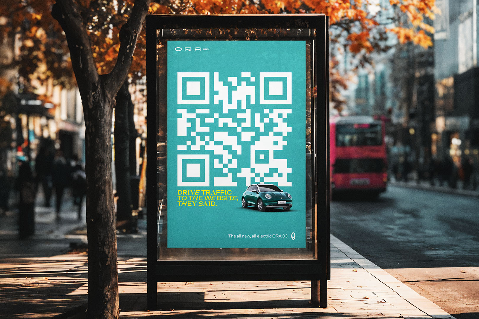 A woman inside a car screaming