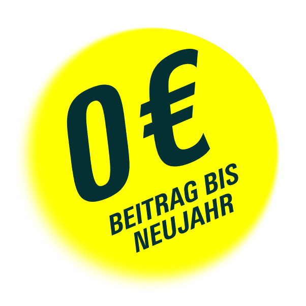 0€ Beitrag bis Neujahr