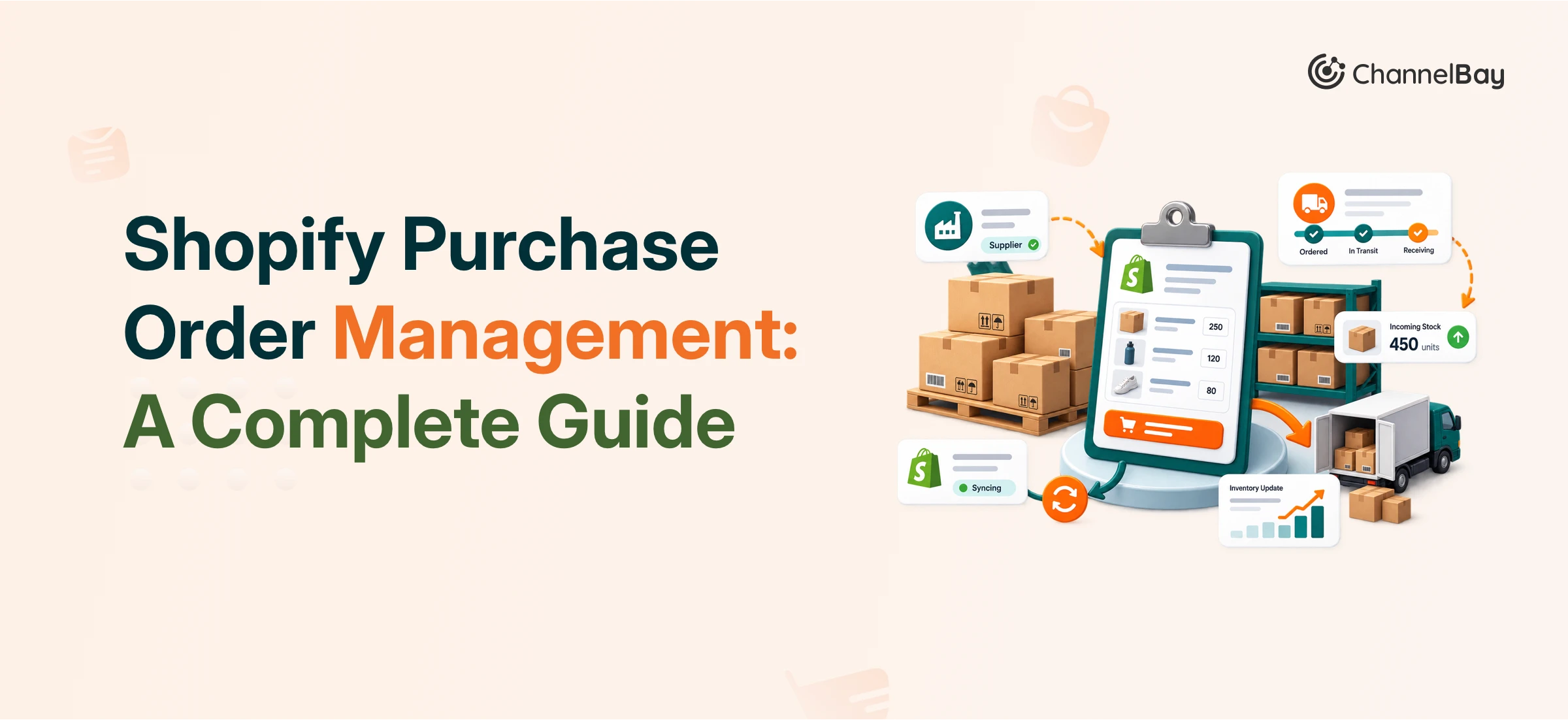 Shopify purchase order management in ChannelBay