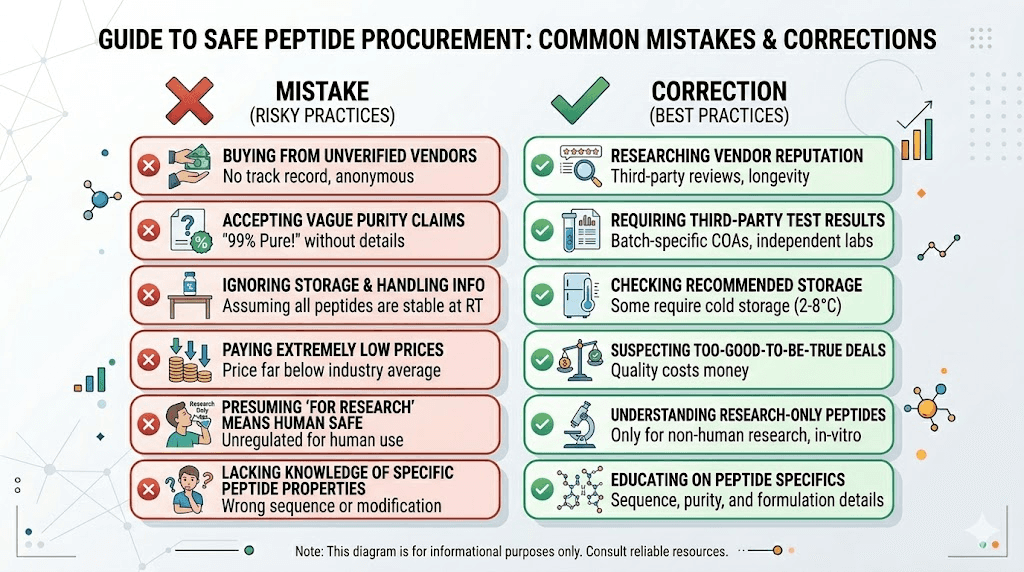 Common GLP-1 peptide buying mistakes to avoid with correct alternatives