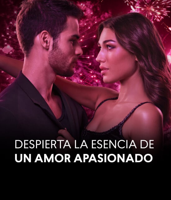 Banner del perfume de mujer dulce y duradero In Love Passion