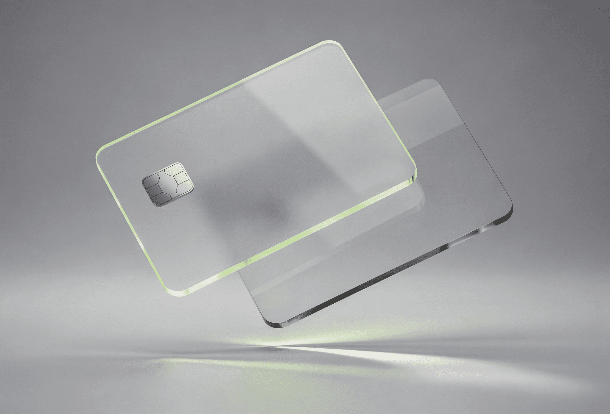 WeFi premium payment cards with frosted glass design for virtual plastic and metal card tiers
