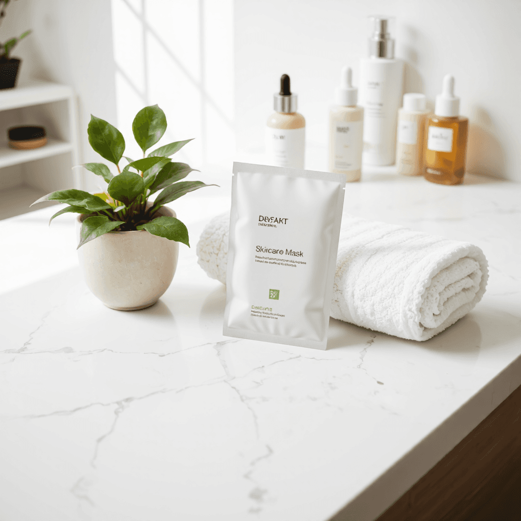 product photography of face mask