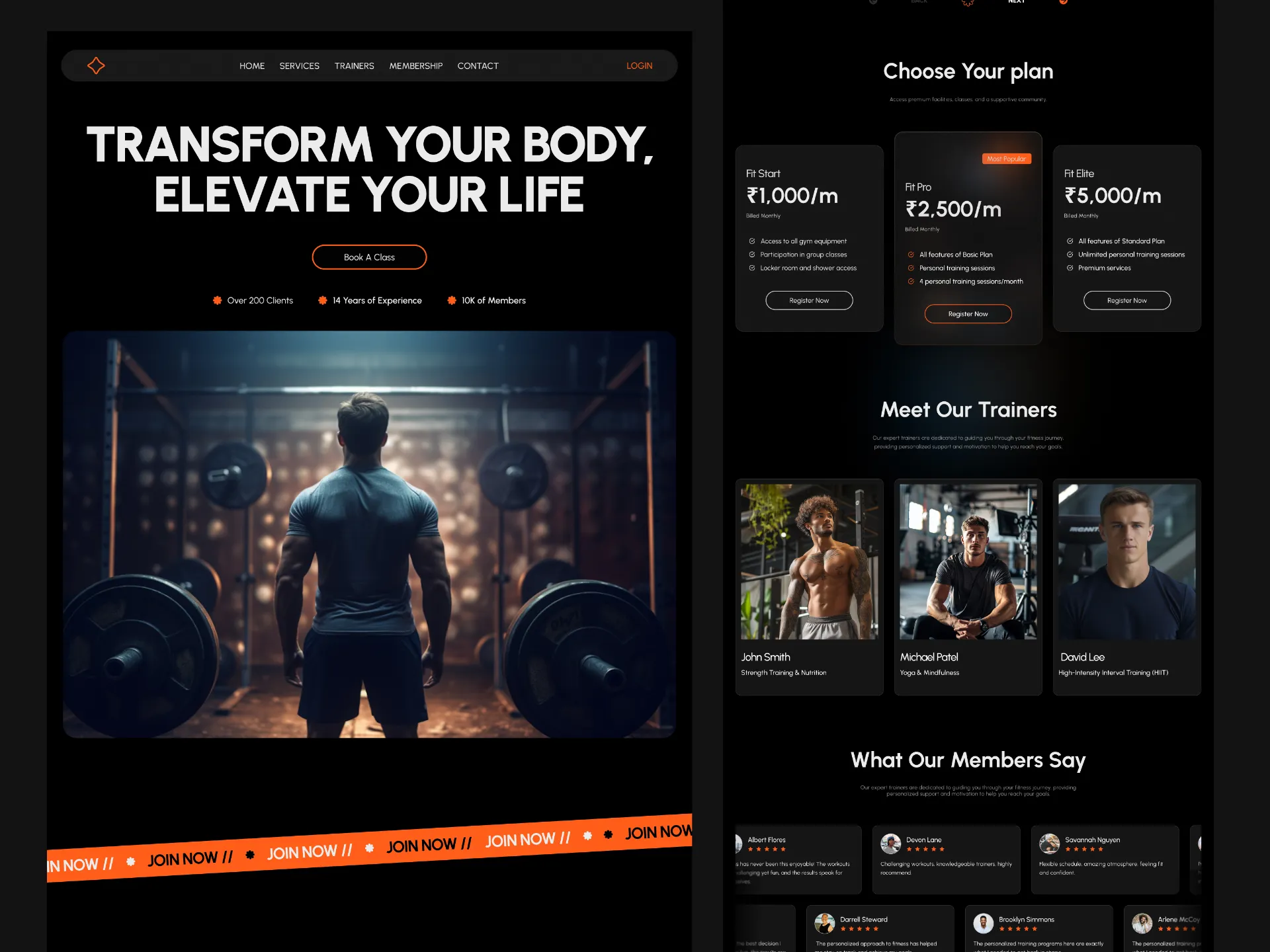 Fitness Website