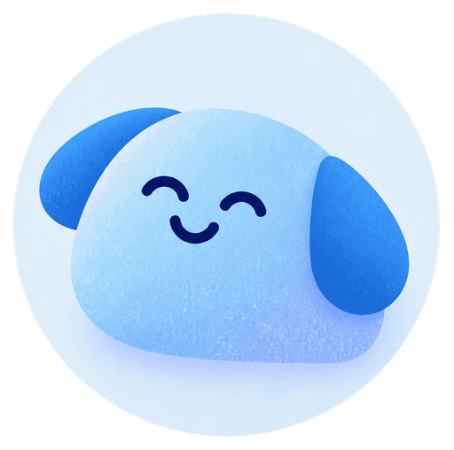 Blue dog icon