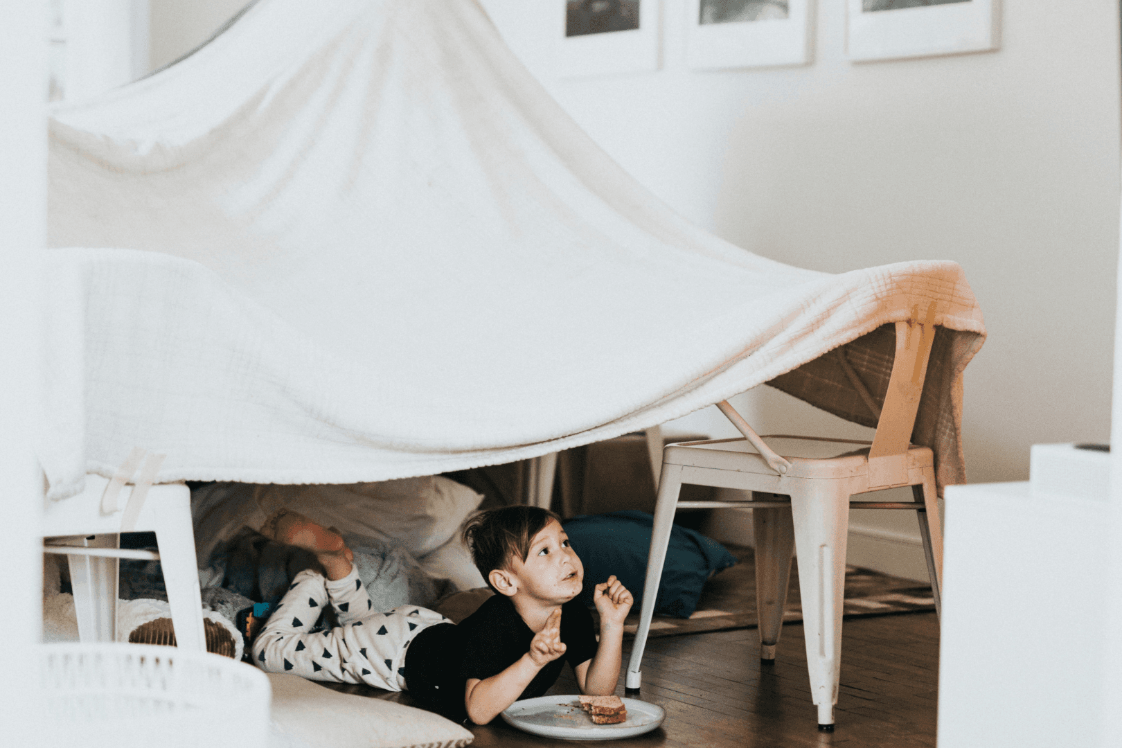 Blanket and pillow forts can be warm fun for the whole family