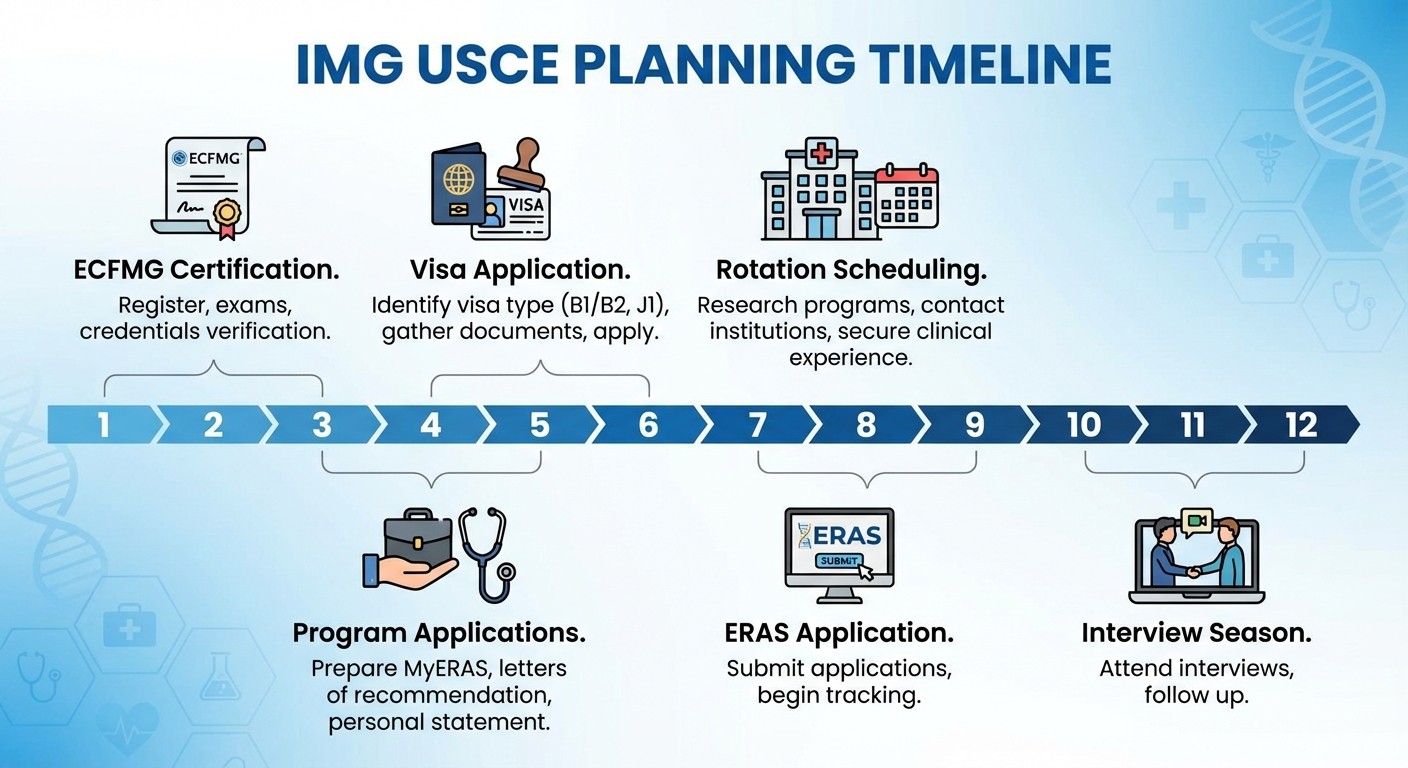USCE timeline planning guide for IMGs