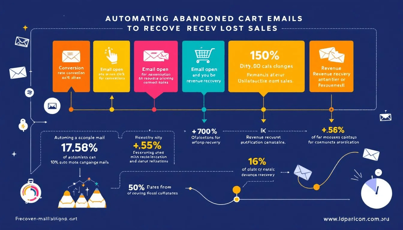 Automating abandoned cart emails to recover lost sales.