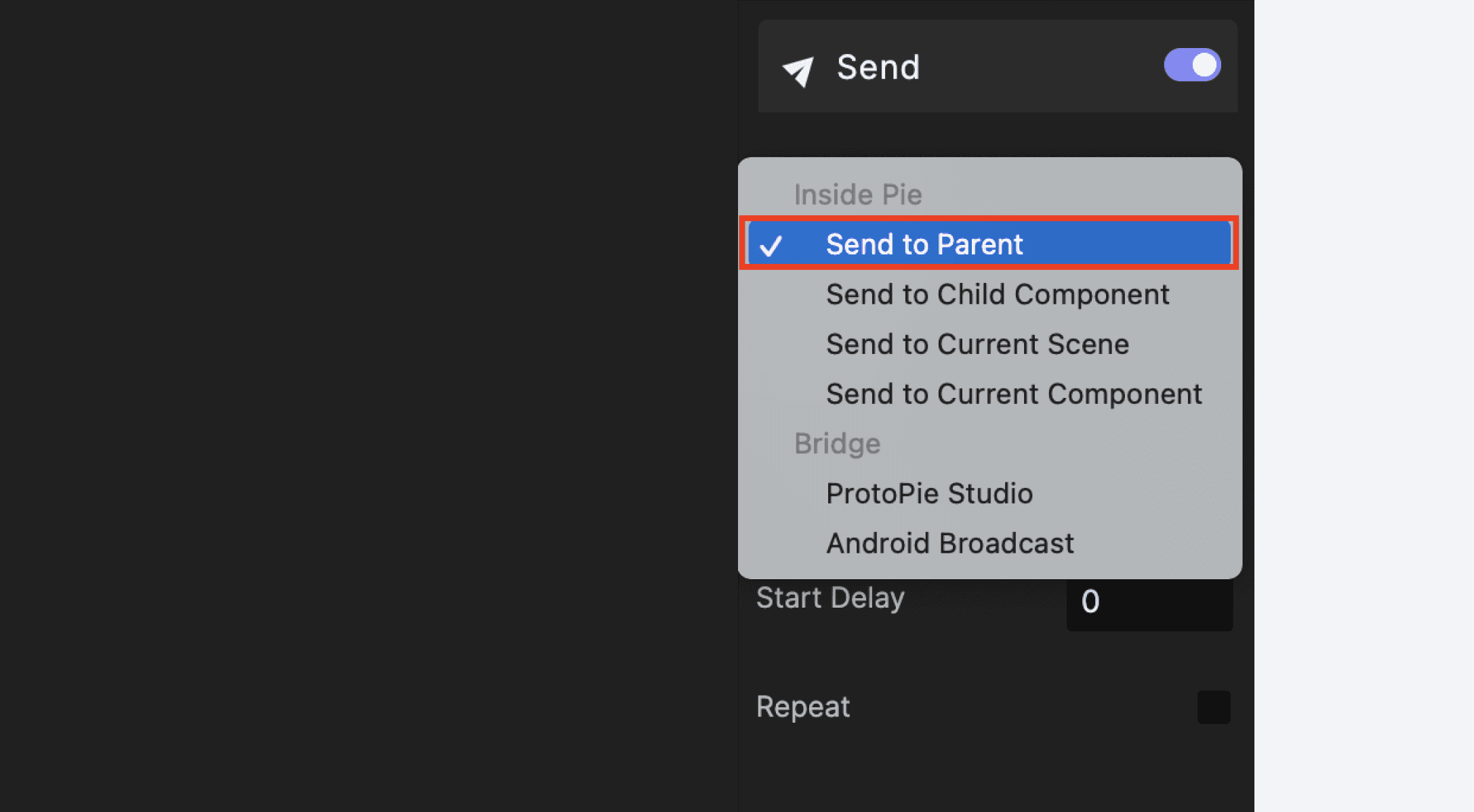 {'_type': 'localeString', 'en': 'send to parent'}